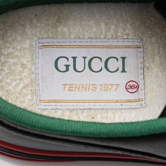 Gucci Leather Web 1977 Tennis Sneakers - Size 6.5 / 36.5 - Picture 6 of 7